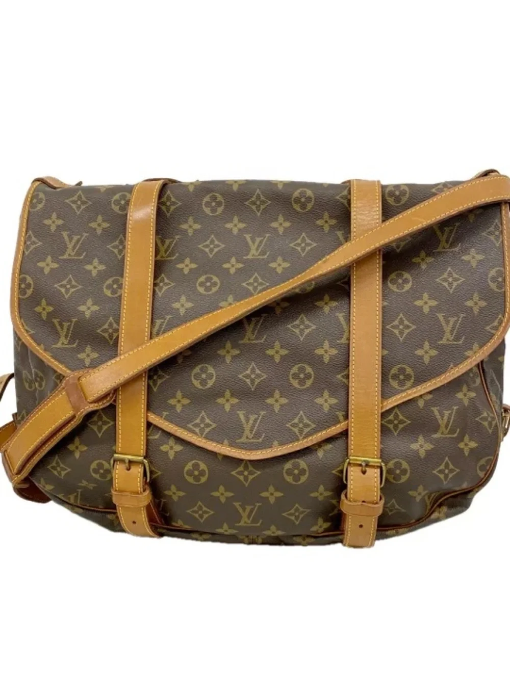 Authentic Louis Vuitton Saumur 43 large messenger crossbody bag